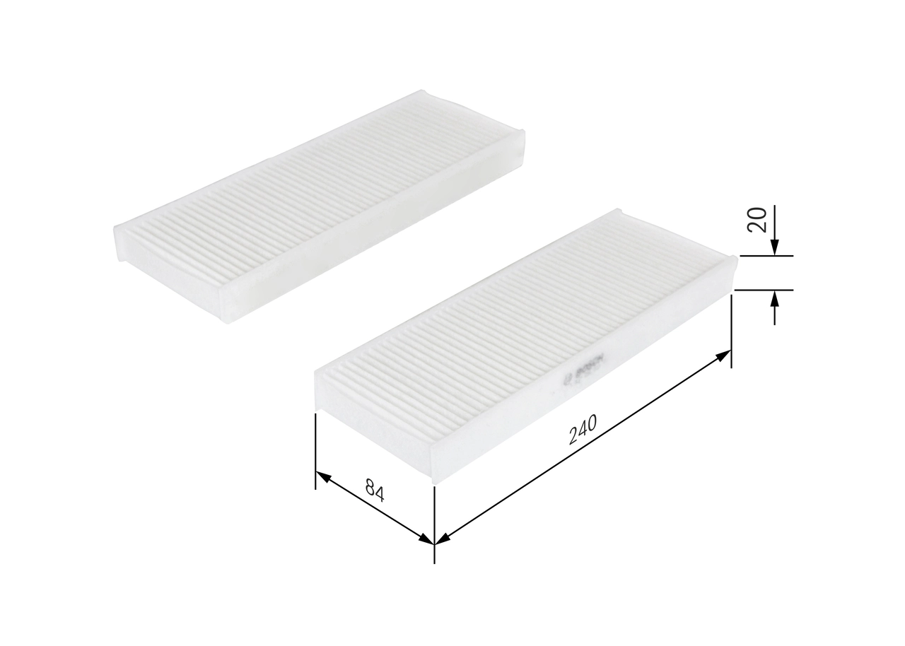 Filtre, air de l'habitacle BOSCH 1 987 435 033