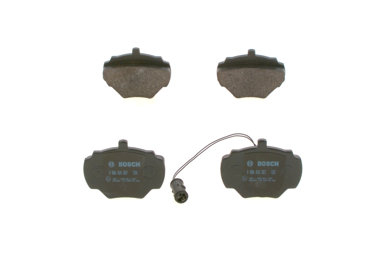 Комплект гальмівних колодок BOSCH задні (0986424267)