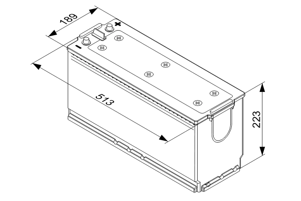 Batterie de démarrage BOSCH 0 092 T40 760