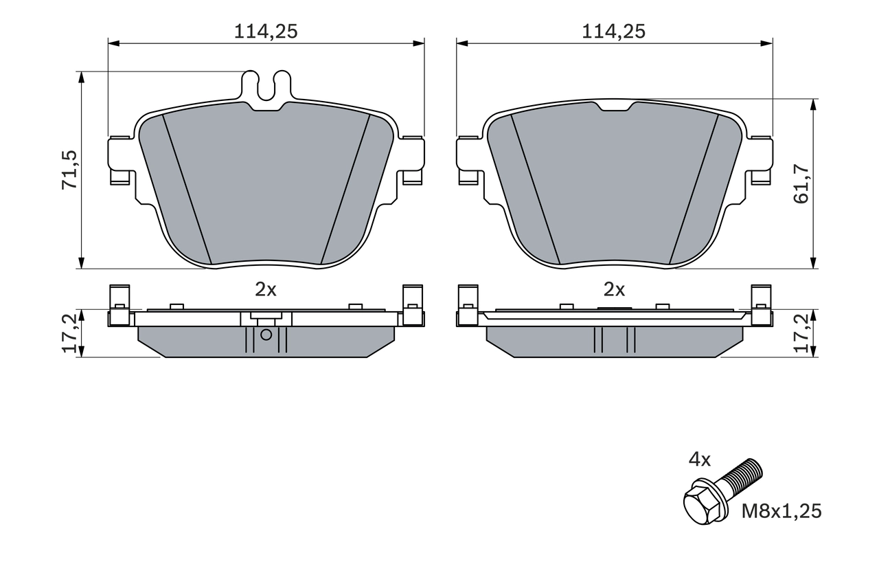 Kit de plaquettes de frein, frein a disque