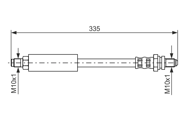 Flexible de frein BOSCH 1 987 476 627
