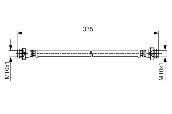 Flexible de frein BOSCH 1 987 481 477