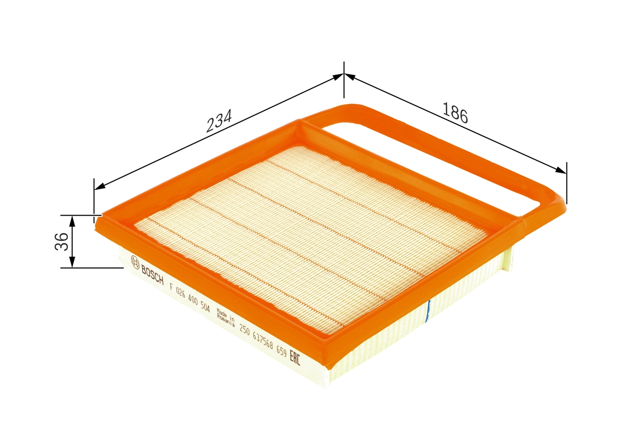 Filtre à air BOSCH F 026 400 504