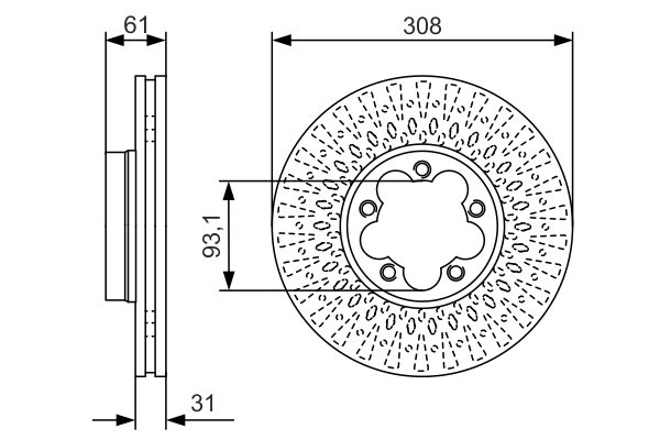 Disque de frein BOSCH 0 986 479 C99