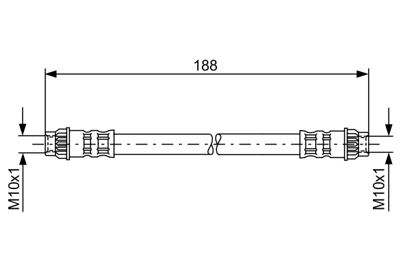Flexible de frein BOSCH 1 987 476 917