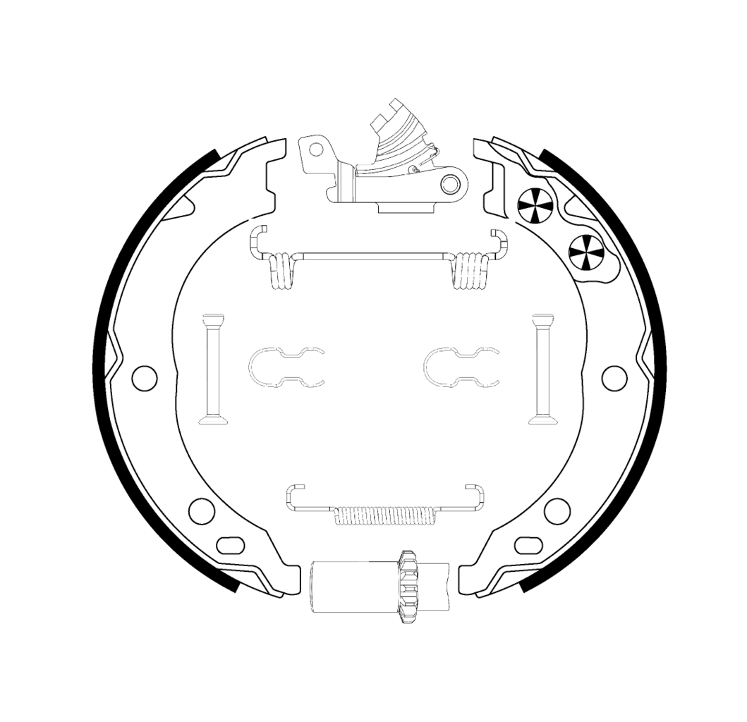 Jeu de mâchoires de frein, frein de stationnement BOSCH 0 204 113 821