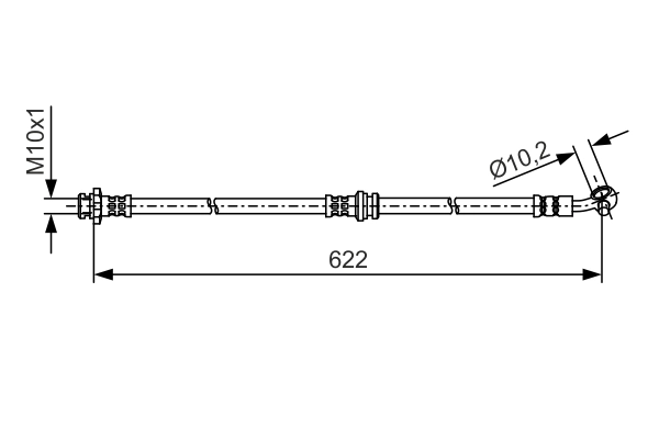 Flexible de frein BOSCH 1 987 481 A31