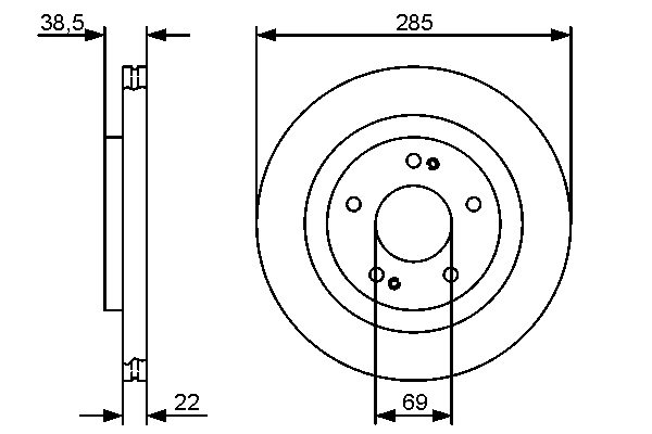 Disque de frein BOSCH 0 986 479 470