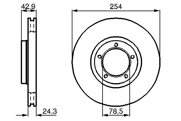 Disque de frein BOSCH 0 986 478 160