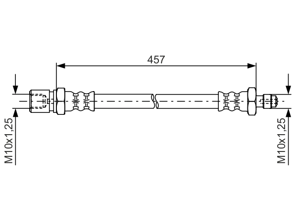 Flexible de frein BOSCH 1 987 481 781