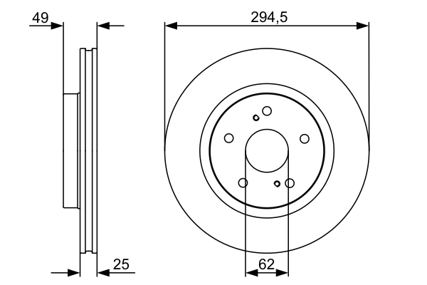 Disque de frein BOSCH 0 986 479 559
