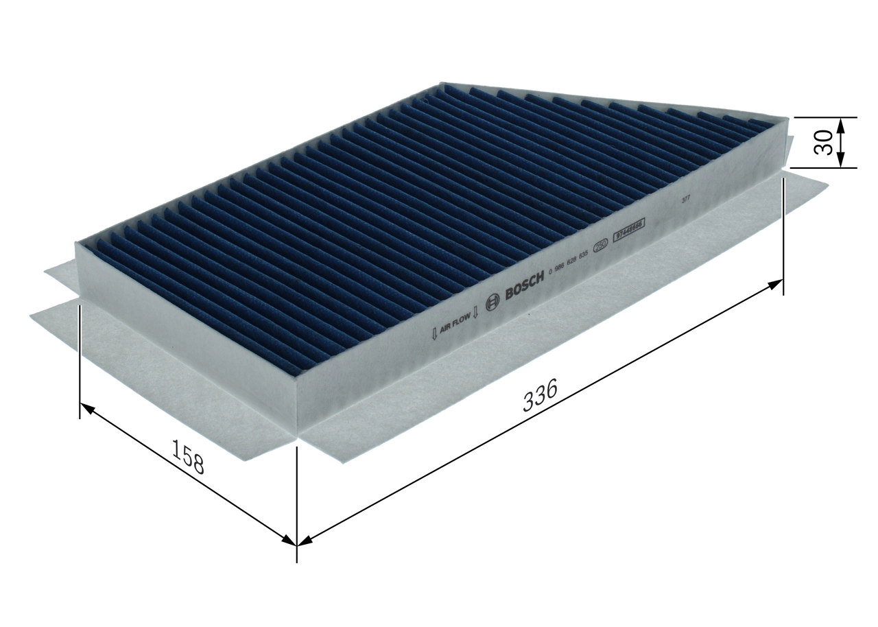 Filtre, air de l'habitacle BOSCH 0 986 628 635