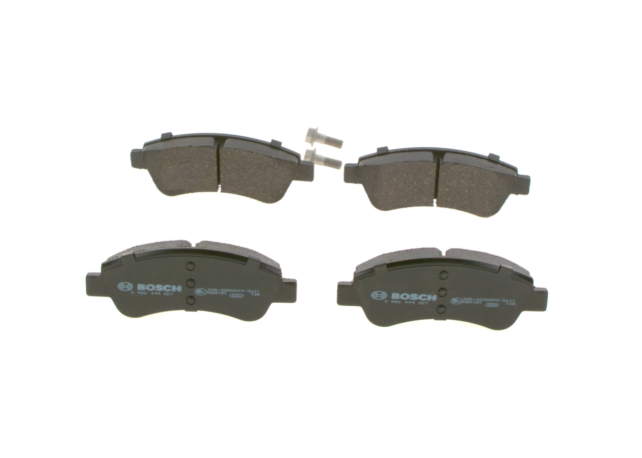 Комплект гальмівних колодок BOSCH (0986494027)