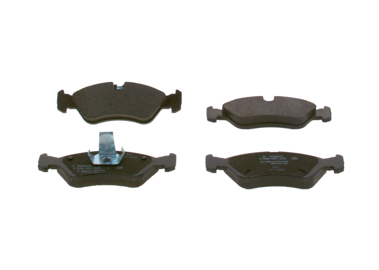 Комплект гальмівних колодок BOSCH (0986491900)