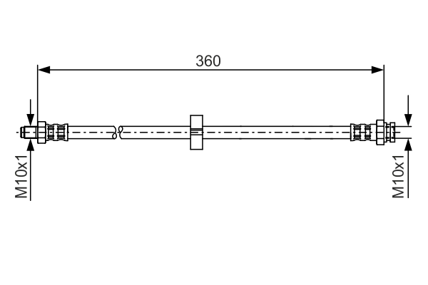 Flexible de frein BOSCH 1 987 481 002