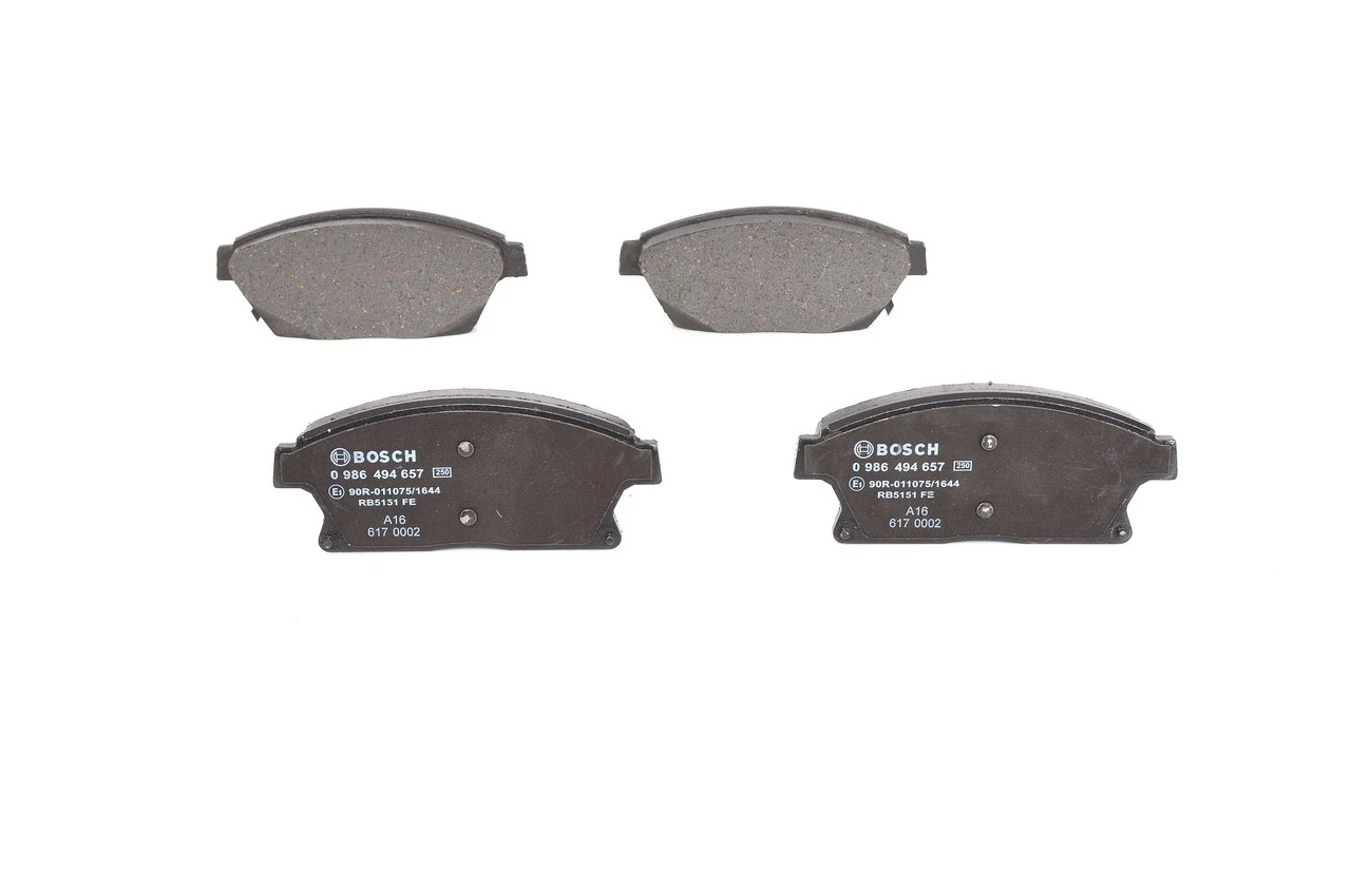 Kit de plaquettes de frein, frein à disque BOSCH 0 986 494 657