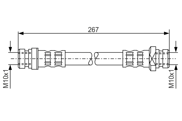 Flexible de frein BOSCH 1 987 476 901