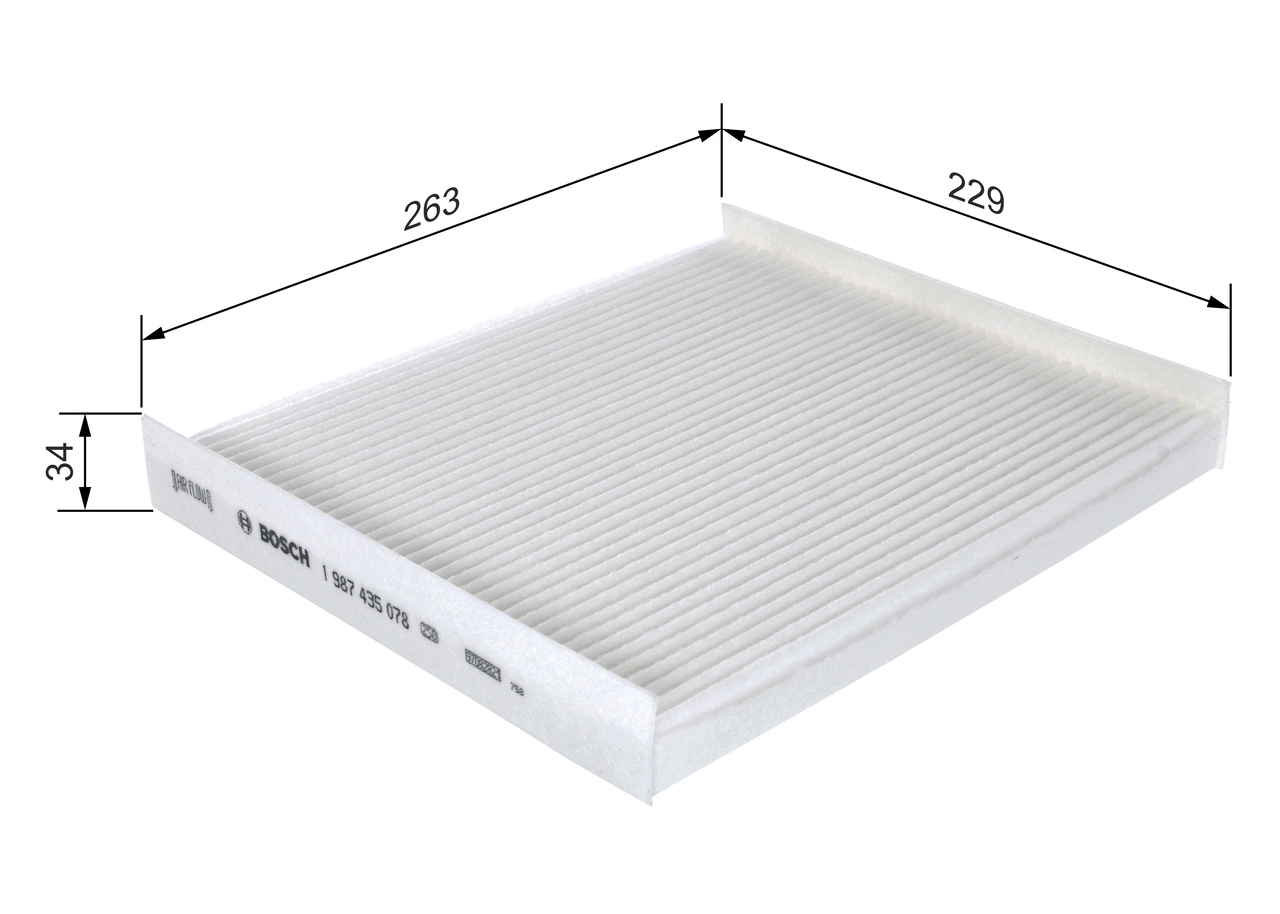 Filtre, air de l'habitacle BOSCH 1 987 435 078