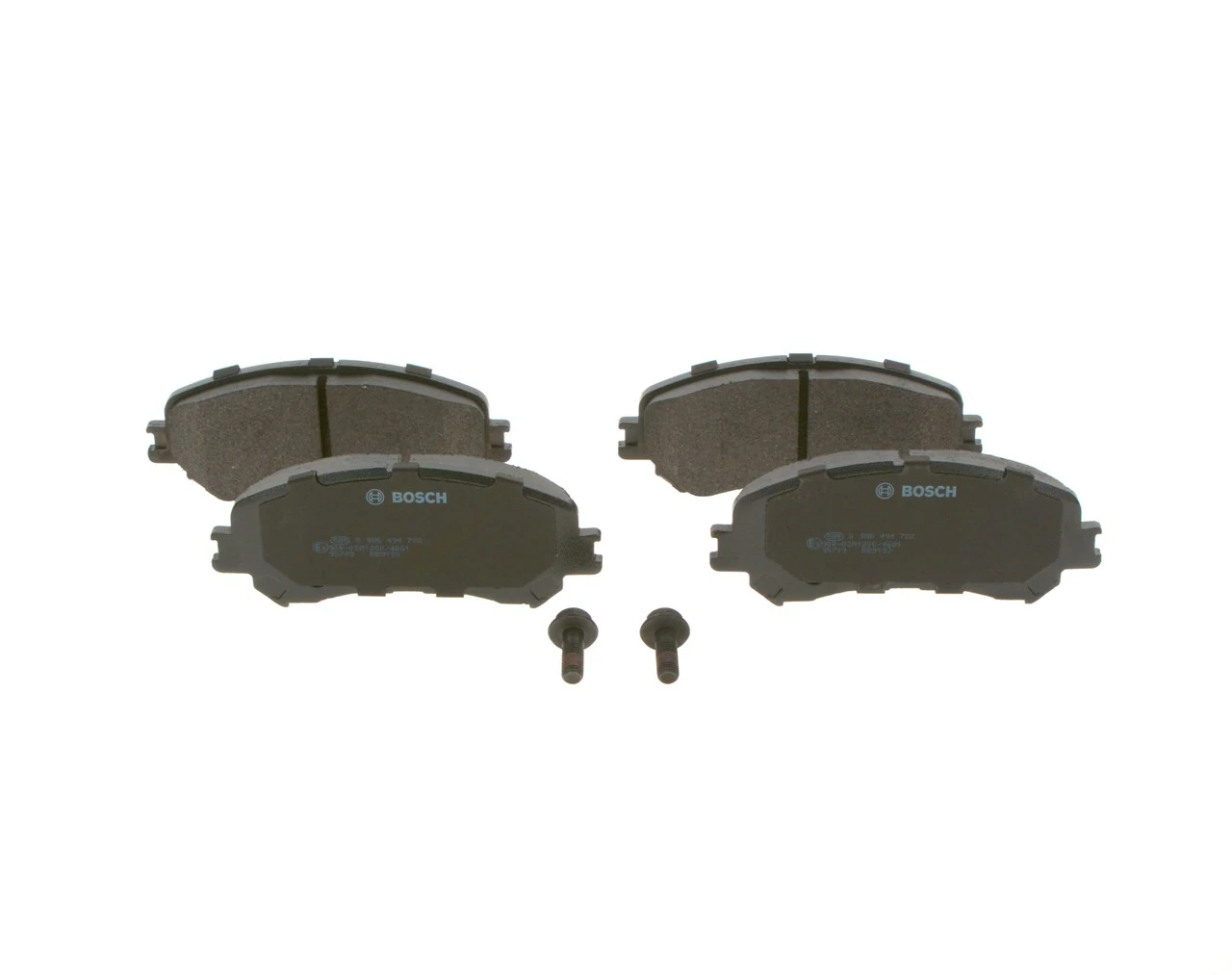 Комплект гальмівних колодок BOSCH (0986494722)