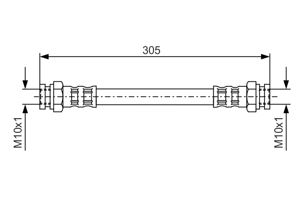 Flexible de frein BOSCH 1 987 476 678