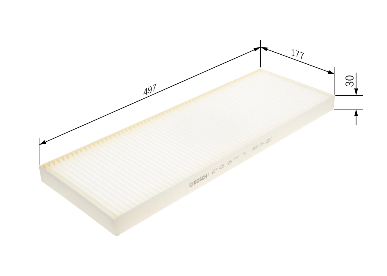 Filtre, air de l'habitacle BOSCH 1 987 435 125