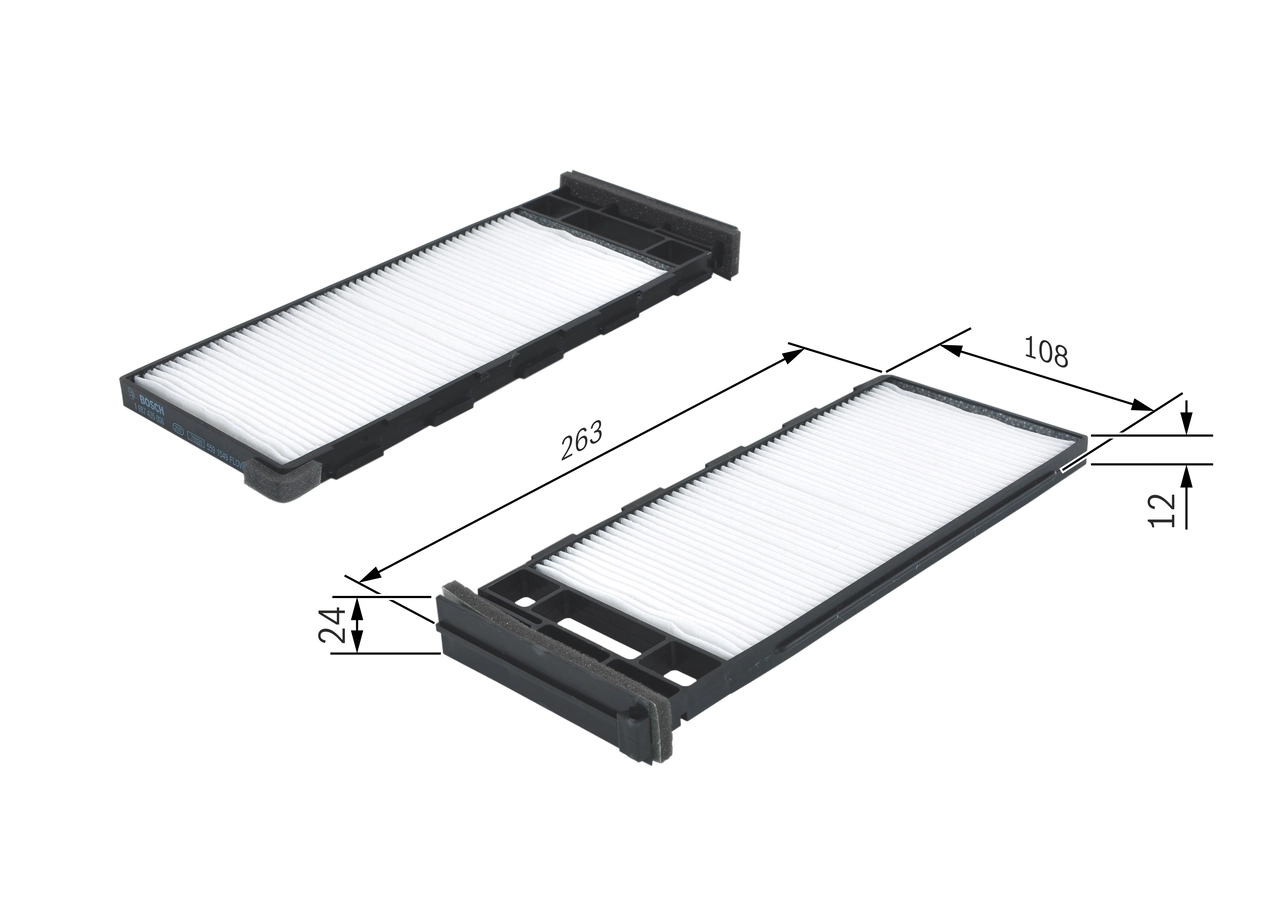 Filtre, air de l'habitacle BOSCH 1 987 435 006