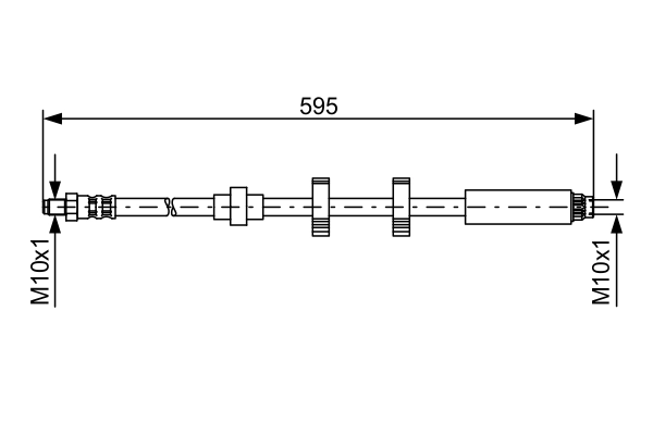 Flexible de frein BOSCH 1 987 476 979