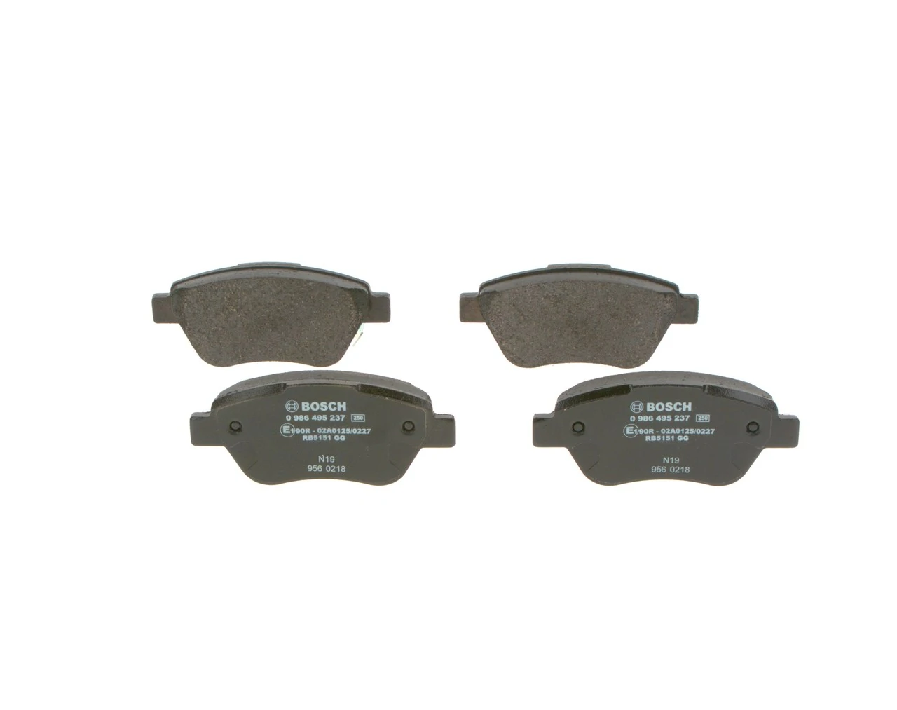 BOSCH 0 986 495 237 — Колодки гальмівні дискові