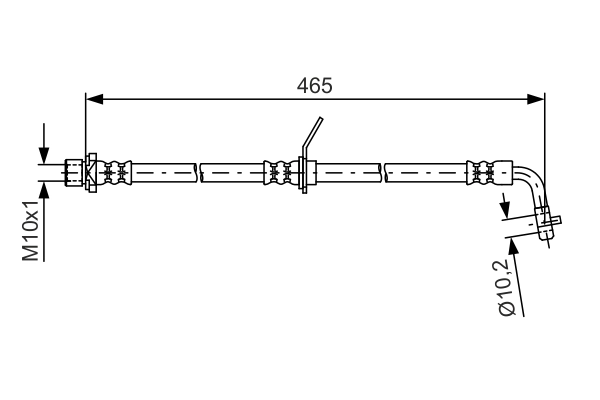 Flexible de frein BOSCH 1 987 481 612