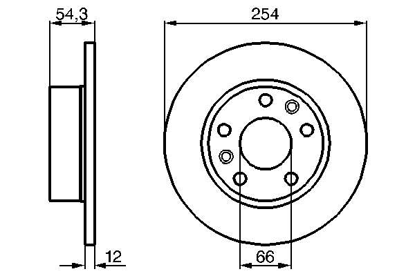 Disque de frein BOSCH 0 986 478 289