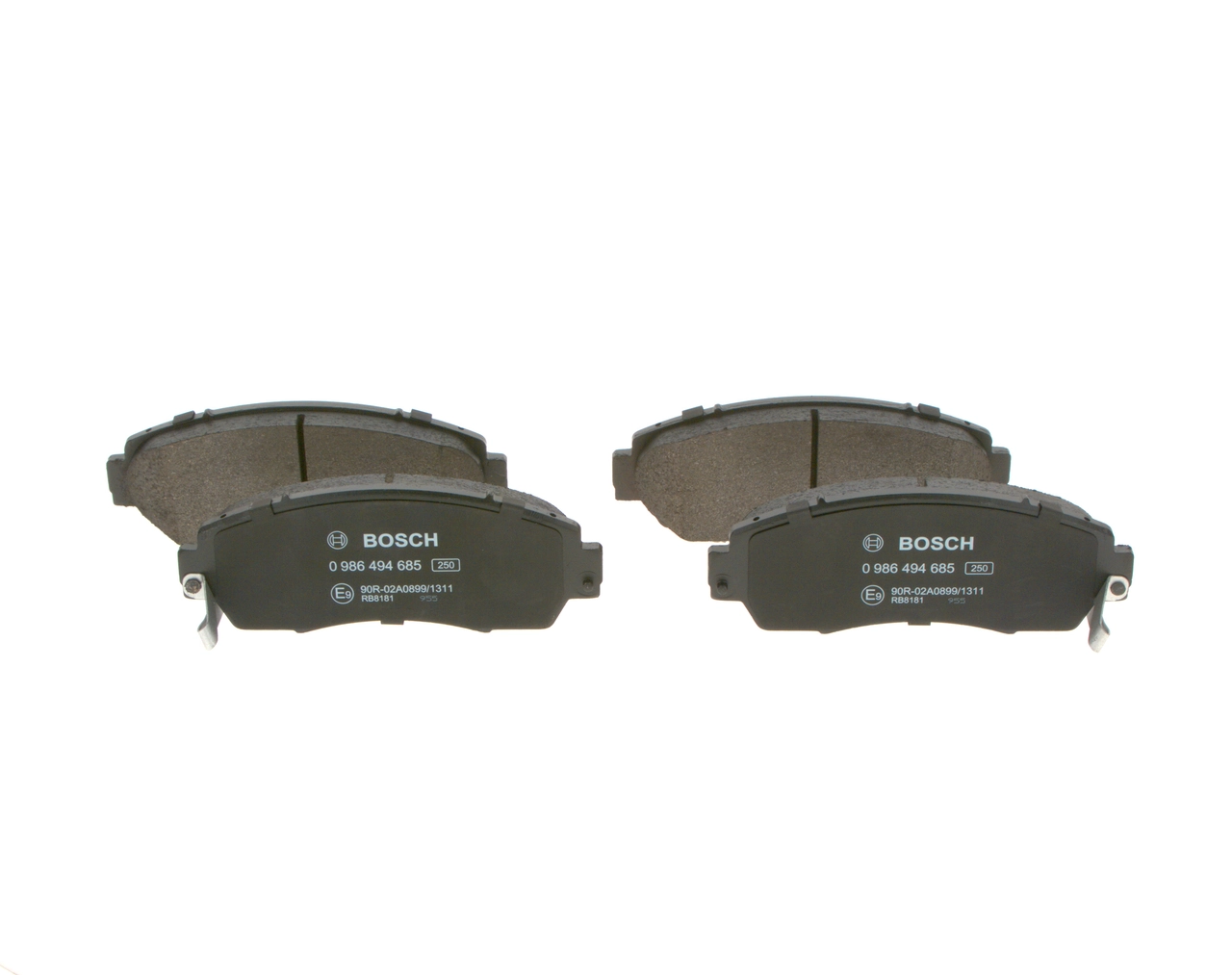 Комплект гальмівних колодок BOSCH (0986494685)