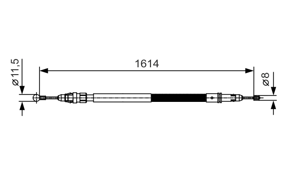 BOSCH 1 987 482 007 — Трос ручного гальма