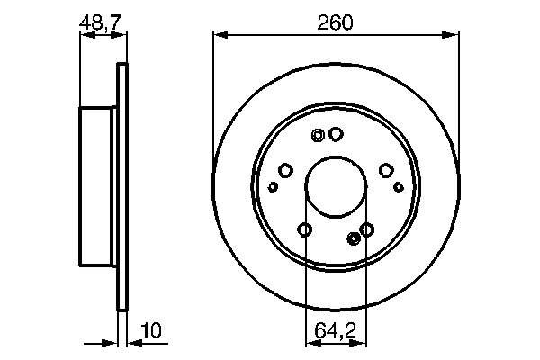 Disque de frein BOSCH 0 986 479 225