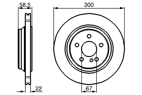 Disque de frein BOSCH 0 986 478 473