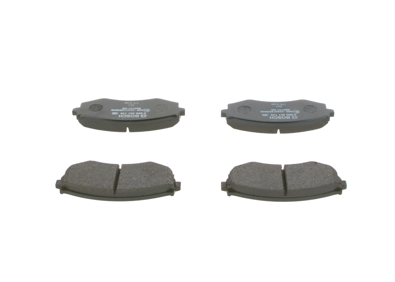 Kit de plaquettes de frein, frein à disque BOSCH 0 986 461 139