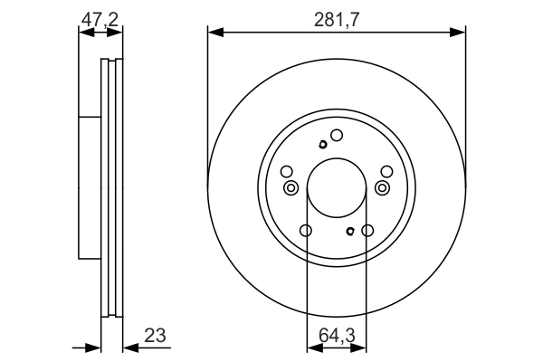 Disque de frein BOSCH 0 986 479 S47