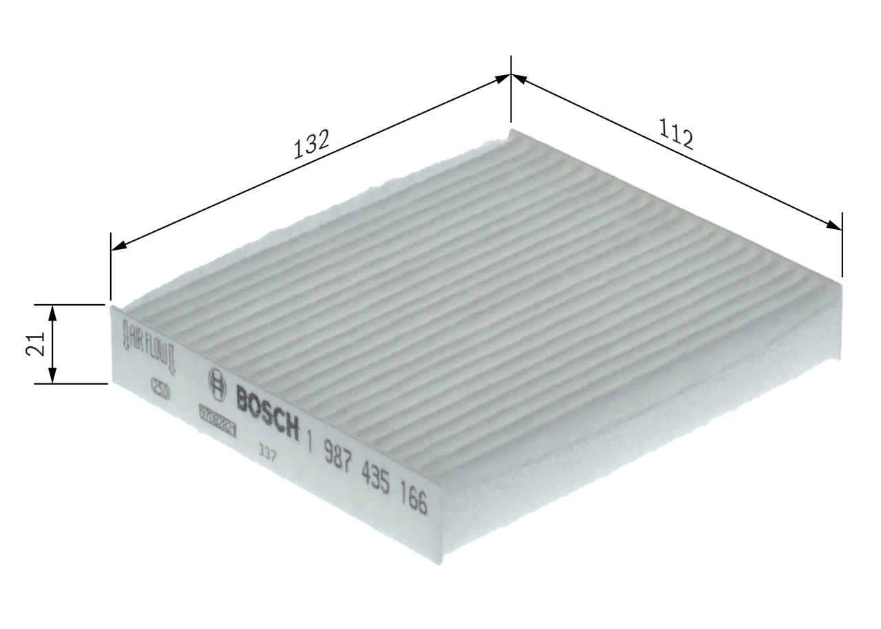 Filtre, air de l'habitacle BOSCH 1 987 435 166