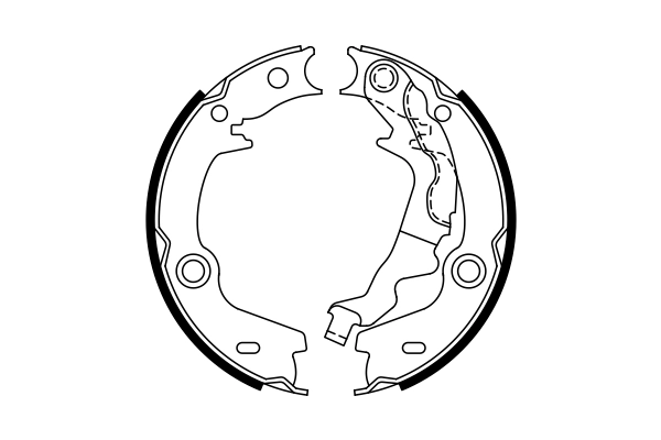 Jeu de mâchoires de frein, frein de stationnement BOSCH 0 986 487 761