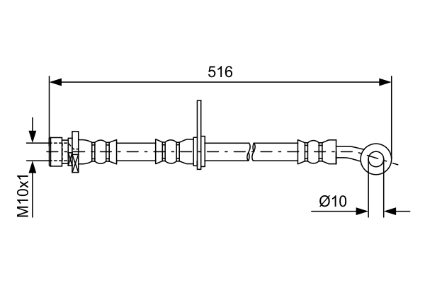 Flexible de frein BOSCH 1 987 481 730