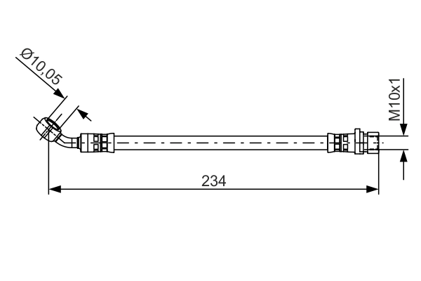 Flexible de frein BOSCH 1 987 481 479