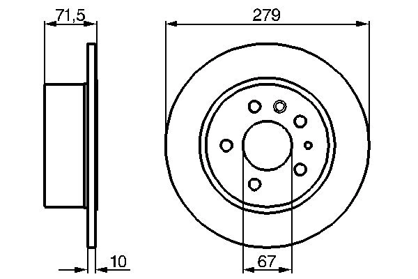 Disque de frein BOSCH 0 986 478 199