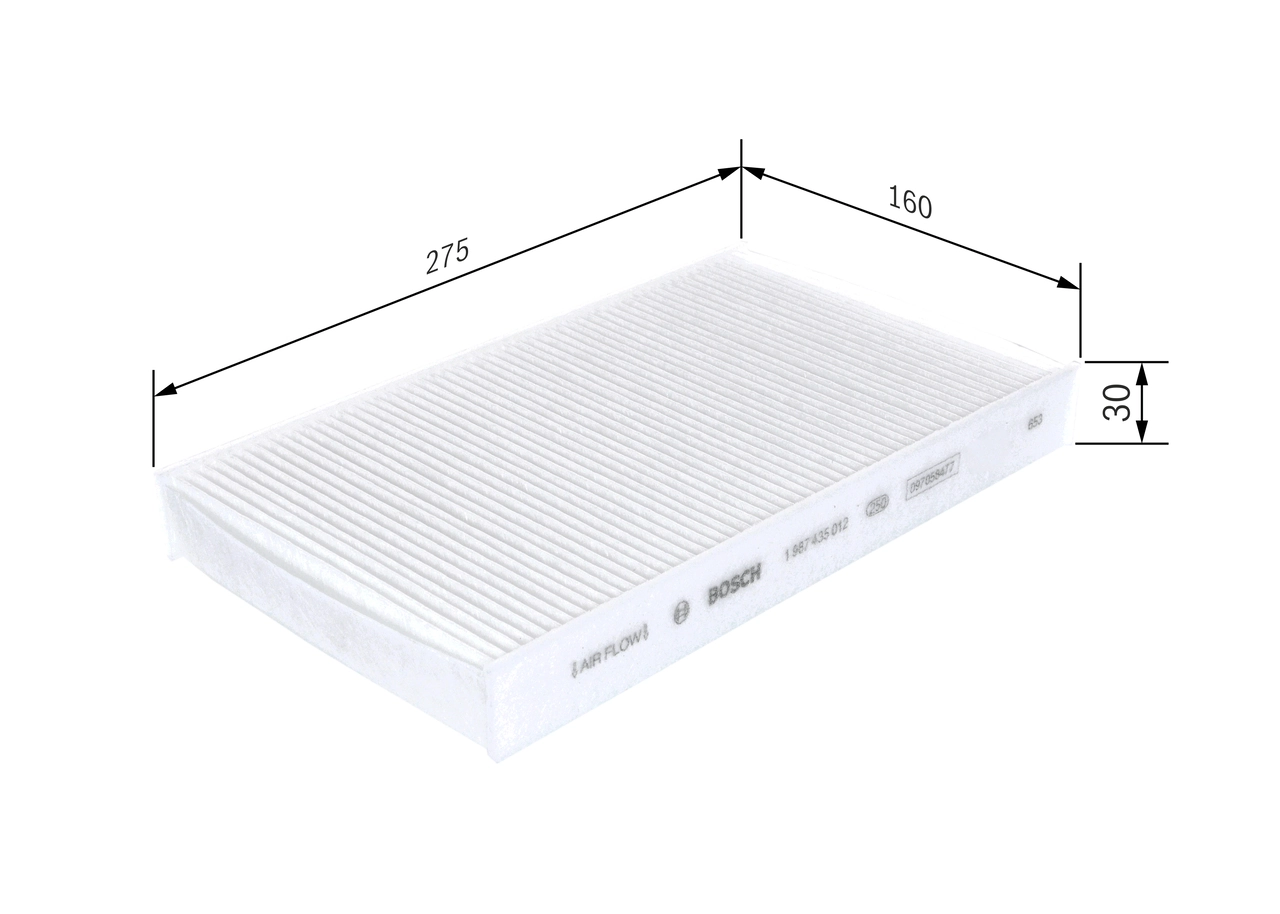 Filtre, air de l'habitacle BOSCH 1 987 435 012