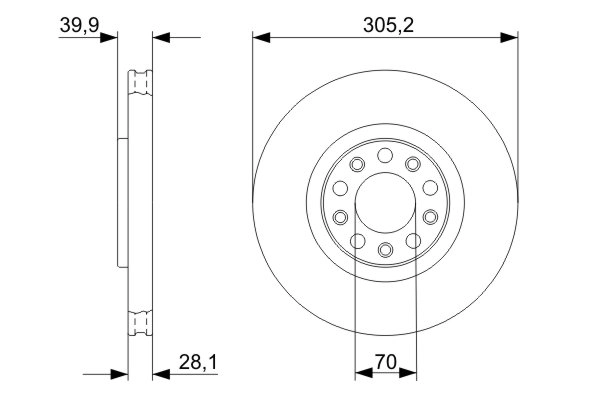 Disque de frein BOSCH 0 986 479 291
