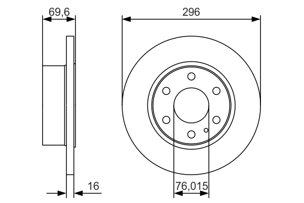 Disque de frein BOSCH 0 986 479 A51