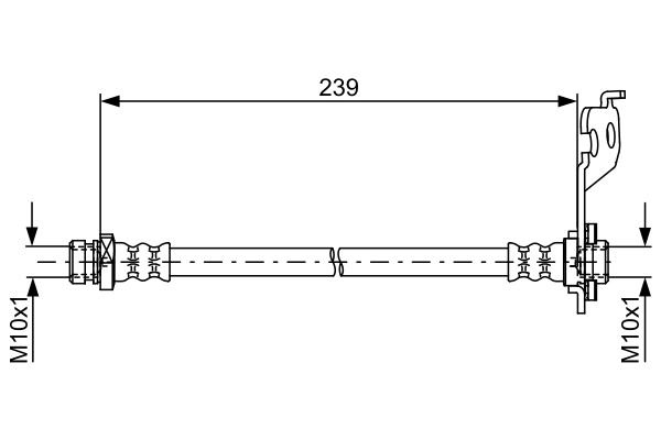 Flexible de frein BOSCH 1 987 481 761