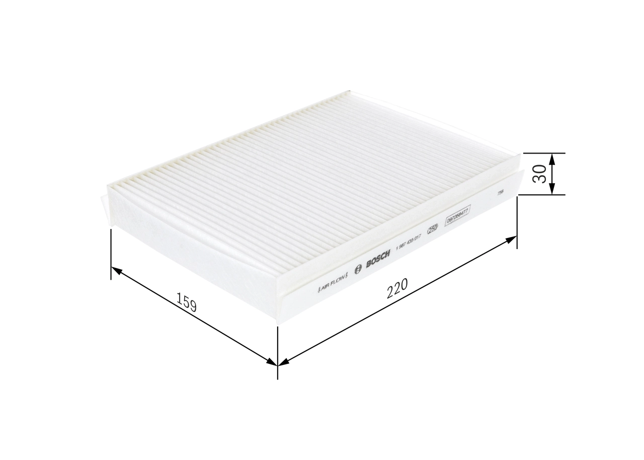 Filtre, air de l'habitacle BOSCH 1 987 435 017