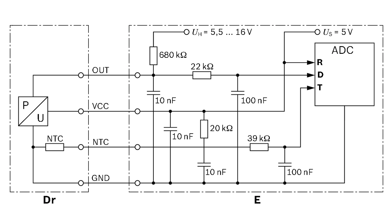 Capteur, pression de carburant BOSCH 0 261 230 093