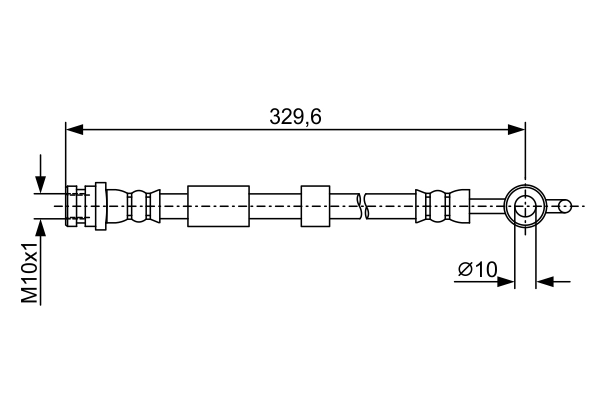 Flexible de frein BOSCH 1 987 481 952