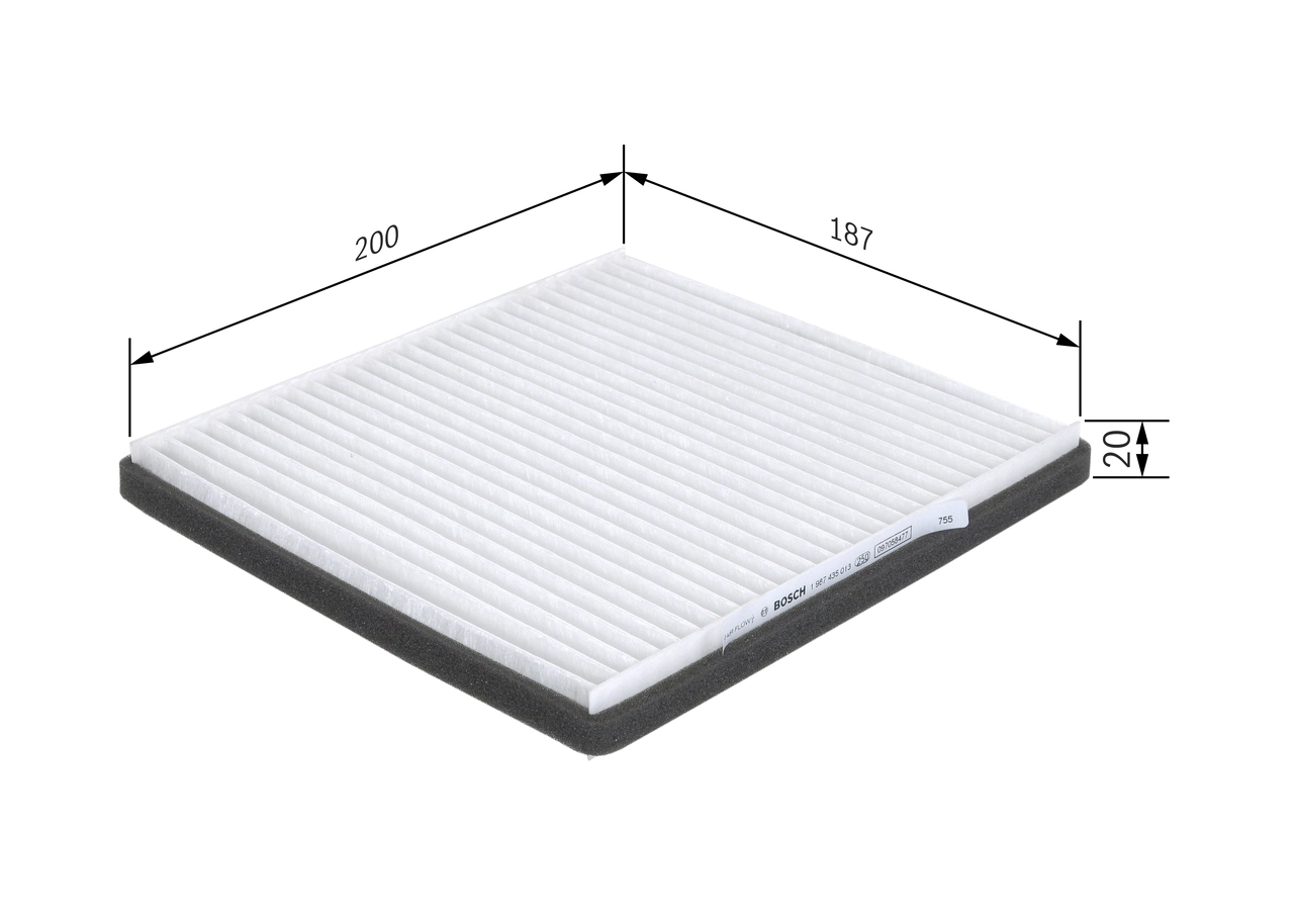 Filtre, air de l'habitacle BOSCH 1 987 435 013