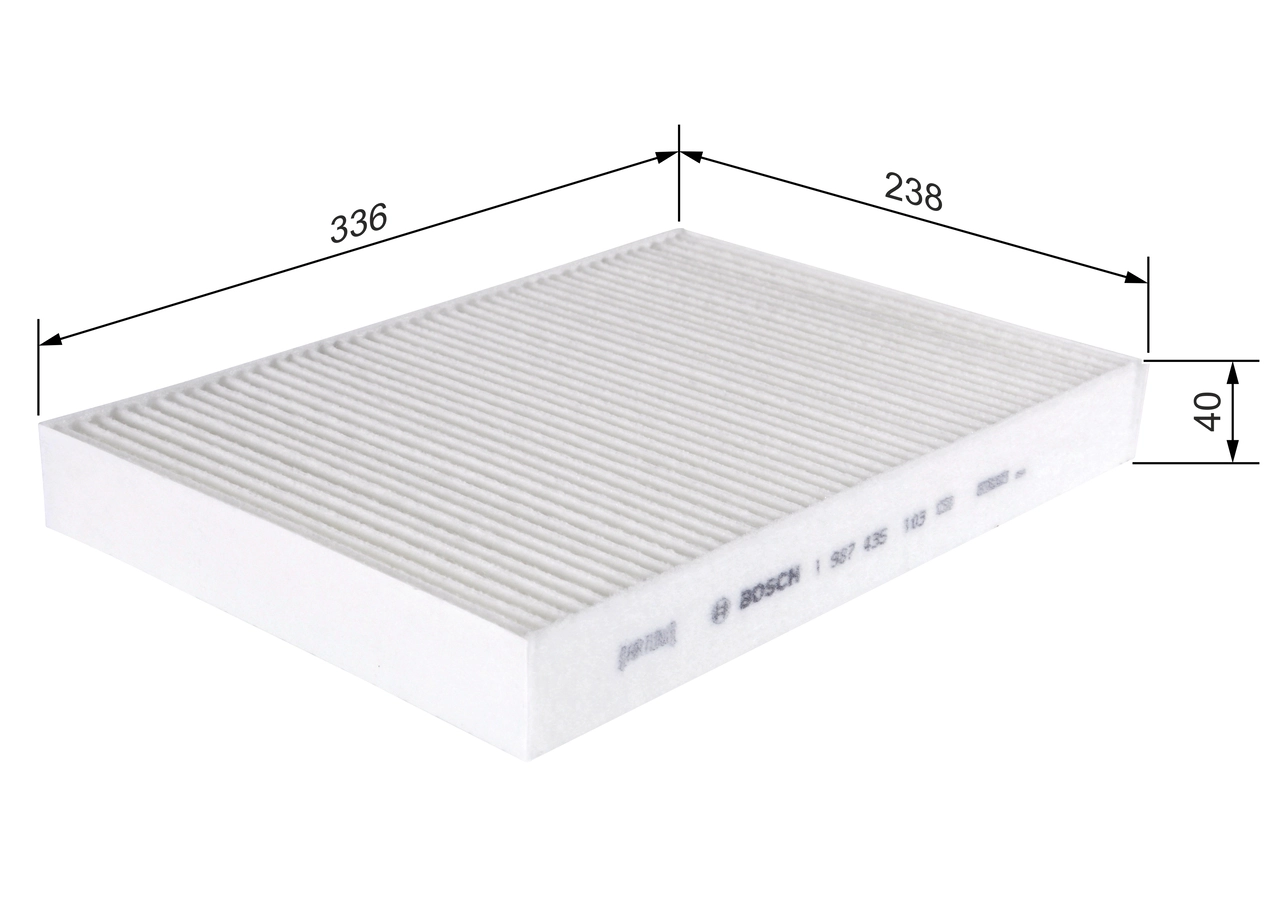 Filtre, air de l'habitacle BOSCH 1 987 435 103
